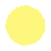 水彩風の黄色のラフな丸いフレーム