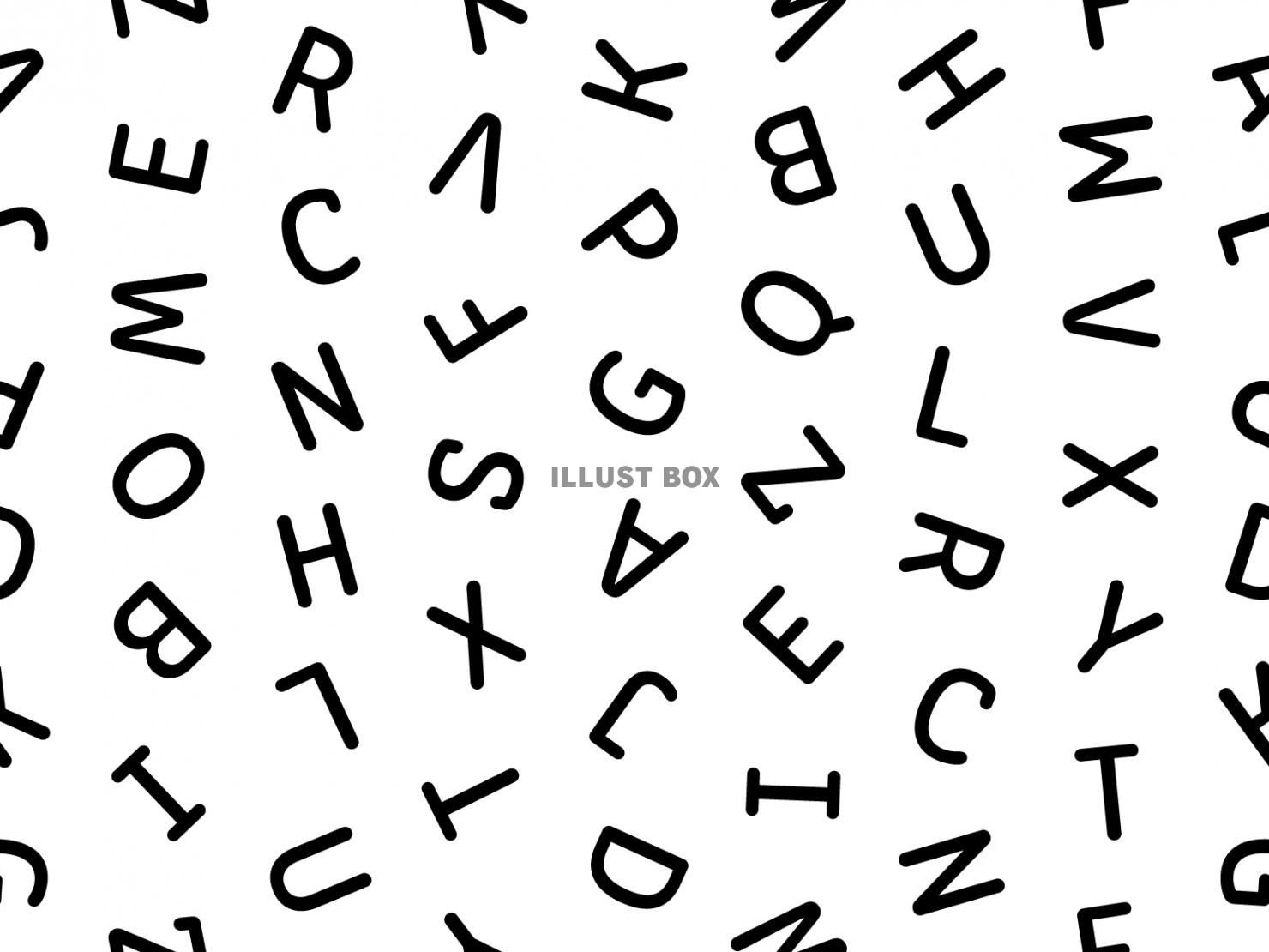 アルファベットの大文字のパターン背景