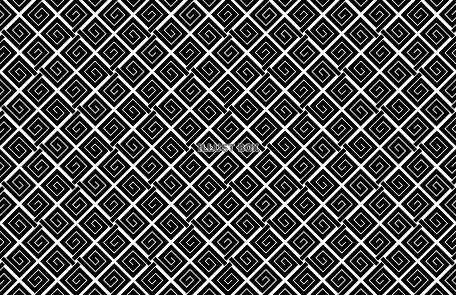 隅立て結び稲妻紋のパターン背景
