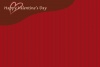 ストライプのバレンタインカード01/赤