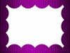 毛糸のフレーム　紫