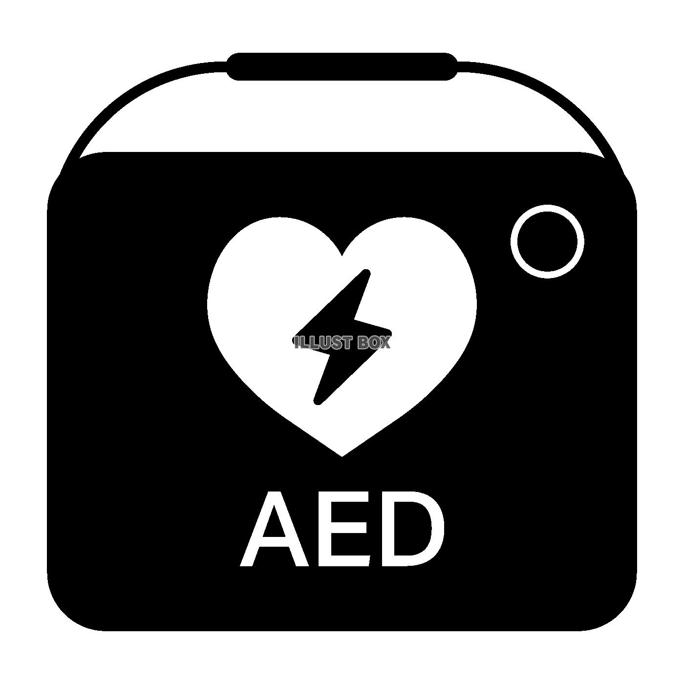 AEDのシルエット