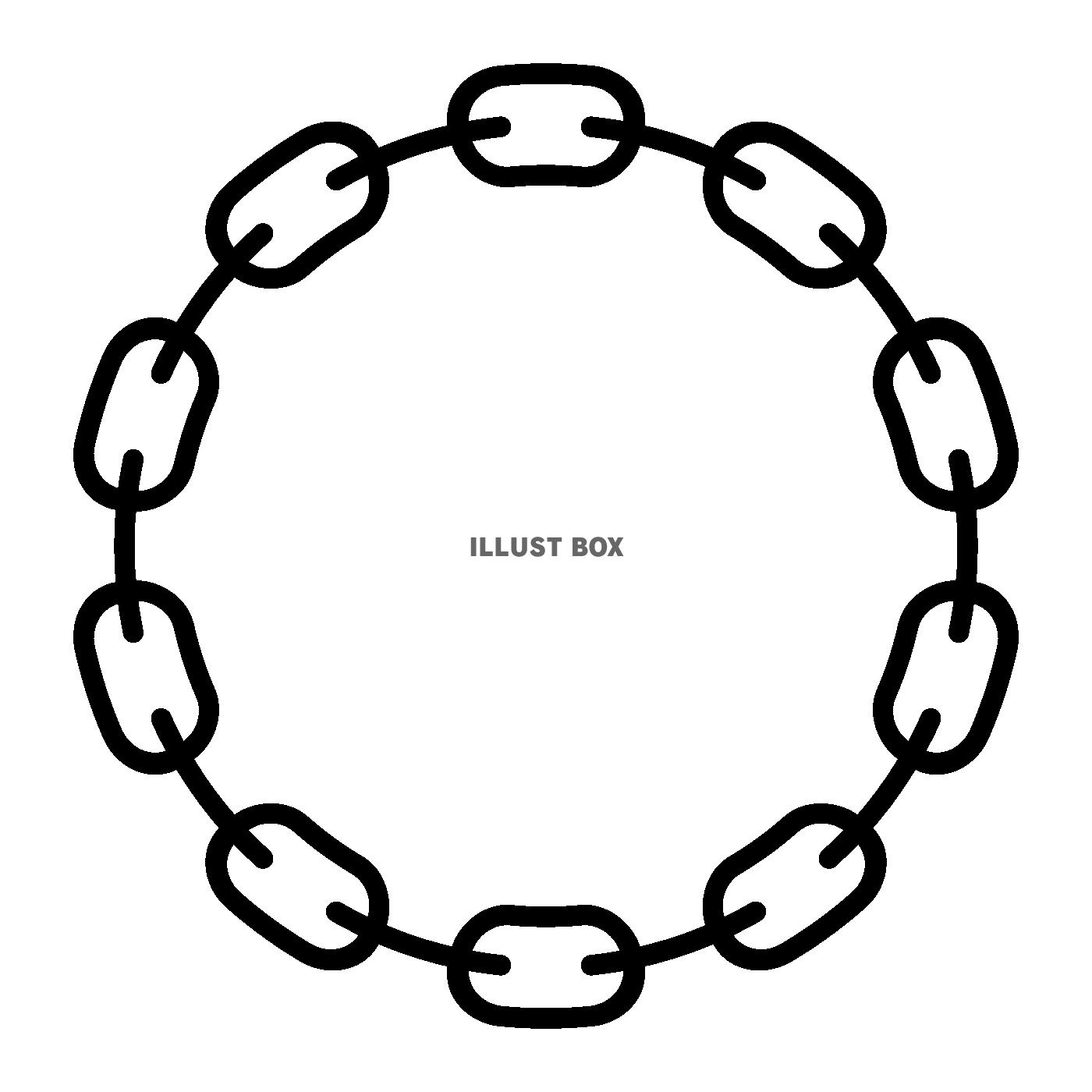 円形の鎖のフレーム