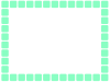 緑の四角ラインフレーム　139