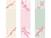 シンプルでかわいい桜の縦型バナーセット