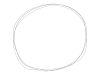 黒の重なり合うラフな円フレーム　191