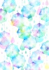 虹色の傘の花背景タテ