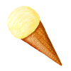 シュガーコーンのアイスクリーム バニラ シングル