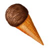シュガーコーンのアイスクリーム チョコレート シングル