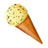 シュガーコーンのアイスクリーム バニラチョコチップ シングル