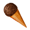 シュガーコーンのアイスクリーム チョコレートチョコチップ シングル