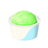 紙カップのアイスクリーム メロン シングル
