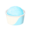 紙カップのアイスクリーム ソーダ シングル