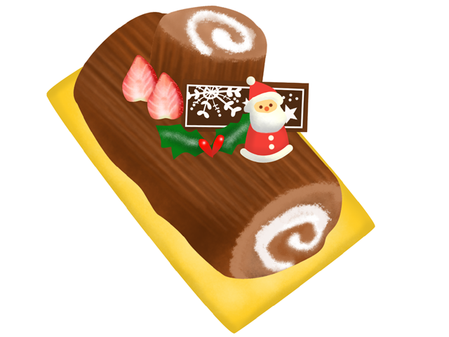 フリー食べ物シリーズ、クリスマスケーキなど