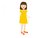 【ベクターデータ】子ども（少女）