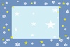 青・星のメッセージカード