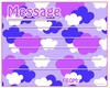 空模様のメッセージカード：紫色