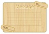 木目調のメッセージカード1