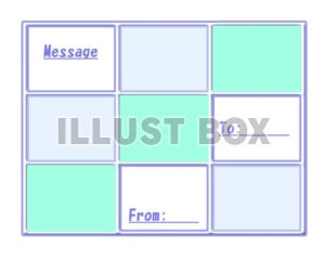 長方形のメッセージカード