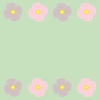 パステルカラーのお花