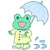 かえるちゃんの雨降り　梅雨
