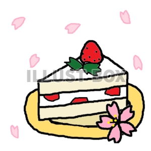 ケーキと桜　２