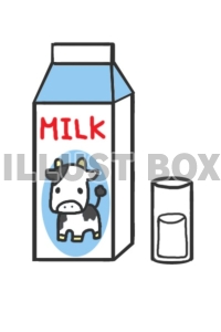 無料イラスト 牛さん牛乳 ミルク