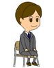 入学式の男の子・座