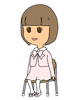 入学式の女の子・座