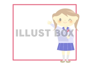 学生の女の子フレーム