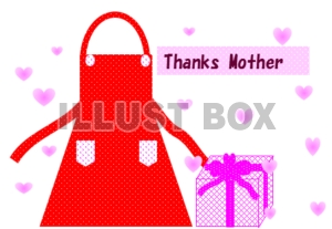 母の日「Thanks Mother 」エプロンのプレゼント