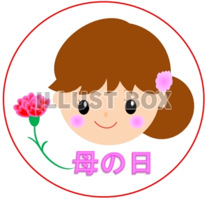 母の日のイラスト＆カーネーション