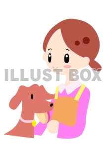 犬にトリミング・トリマーイラスト