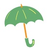 ６月　緑色の傘