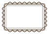 【EPS】レースのフレーム　四角