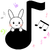 音符とうさぎちゃん♪