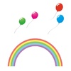 虹と風船