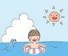 【暑中見舞い】海水浴