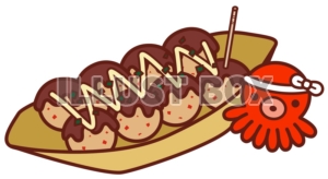 無料イラスト たこ焼きいかが