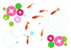 金魚のイラストカット