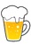 ビールのイラストカット