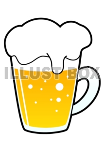 ビールのイラストカット