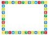 数字のマークのフレーム