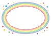 虹色フレーム　円形