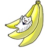 大きな果物　バナナ