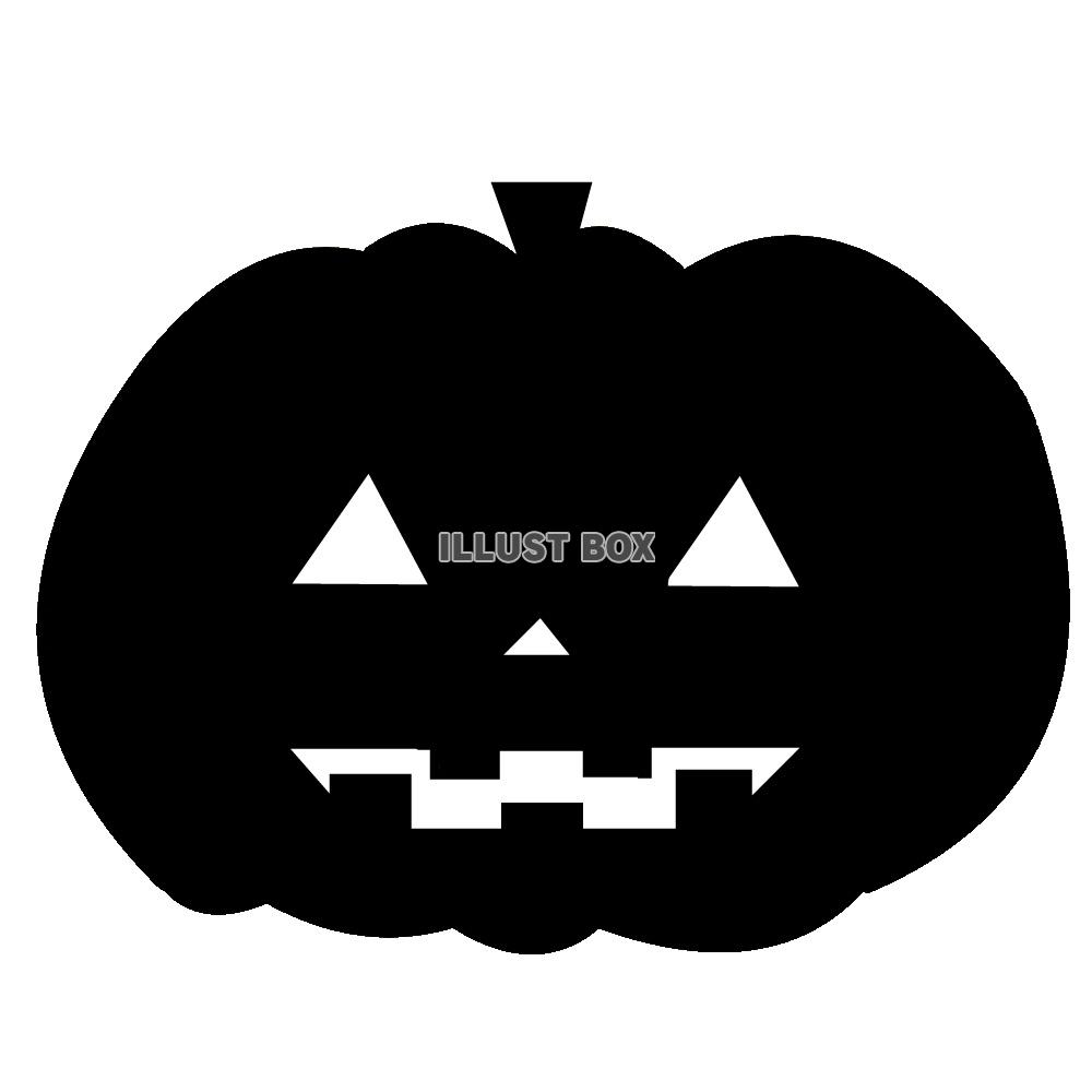 かぼちゃのランタンのシルエット