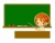 黒板と教師（先生）のイラスト