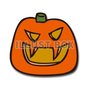 【ワンポイントイラスト】ハロウィンイラスト11　かぼちゃ「ジ...