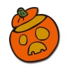 【ワンポイントイラスト】ハロウィンイラスト12　かぼちゃ「ジャックランタン」
