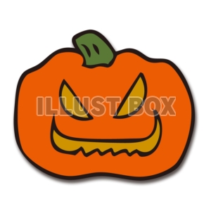 【ワンポイントイラスト】ハロウィンイラスト13　かぼちゃ「ジ...